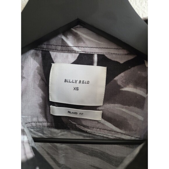 Billy Reid Short Sleeve Tiled Elephant Ear Treme Cotton Linen Shirt MSRP $200 - Picture 2 of 6